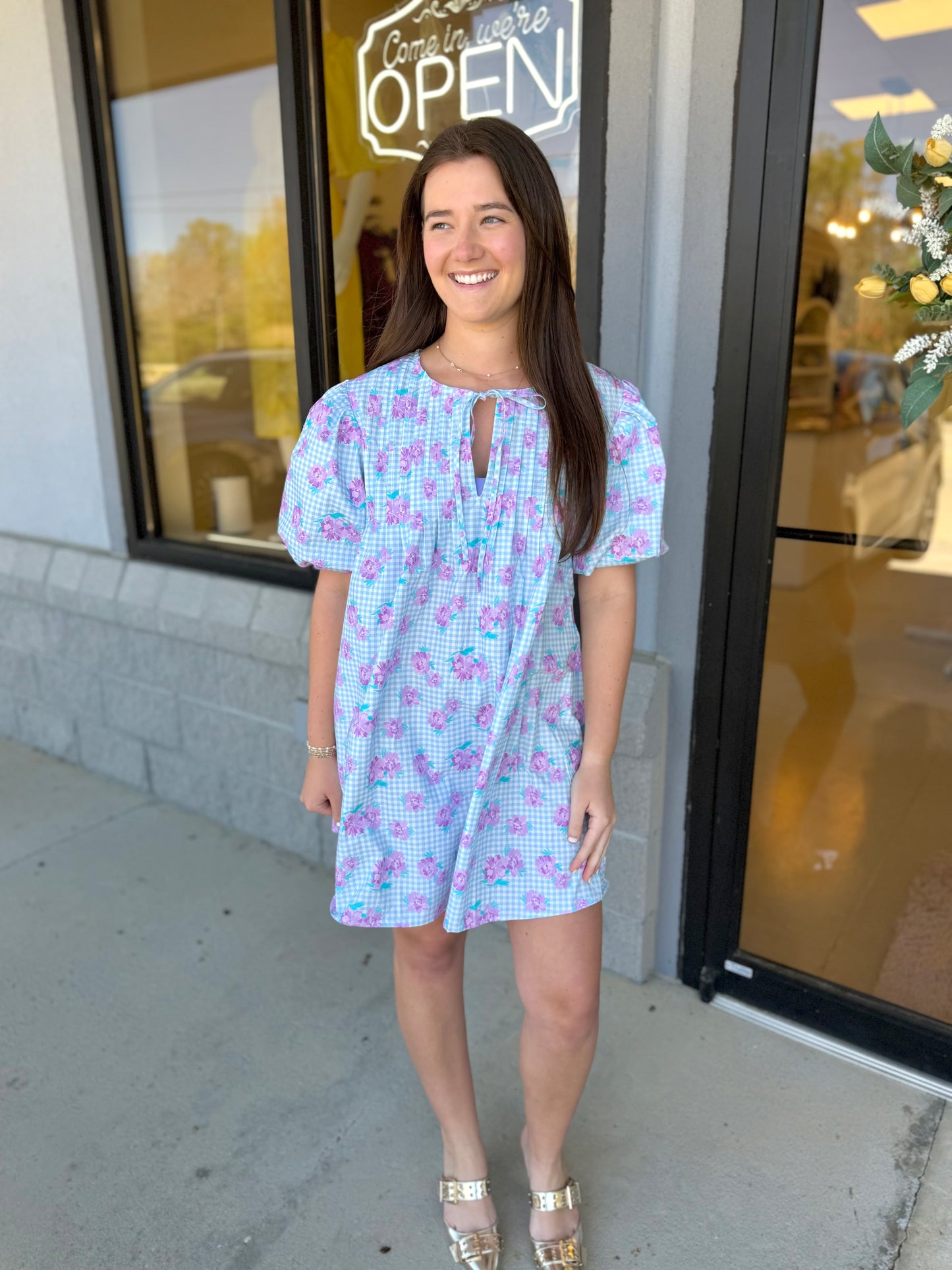 Cotton Candy Floral Dress