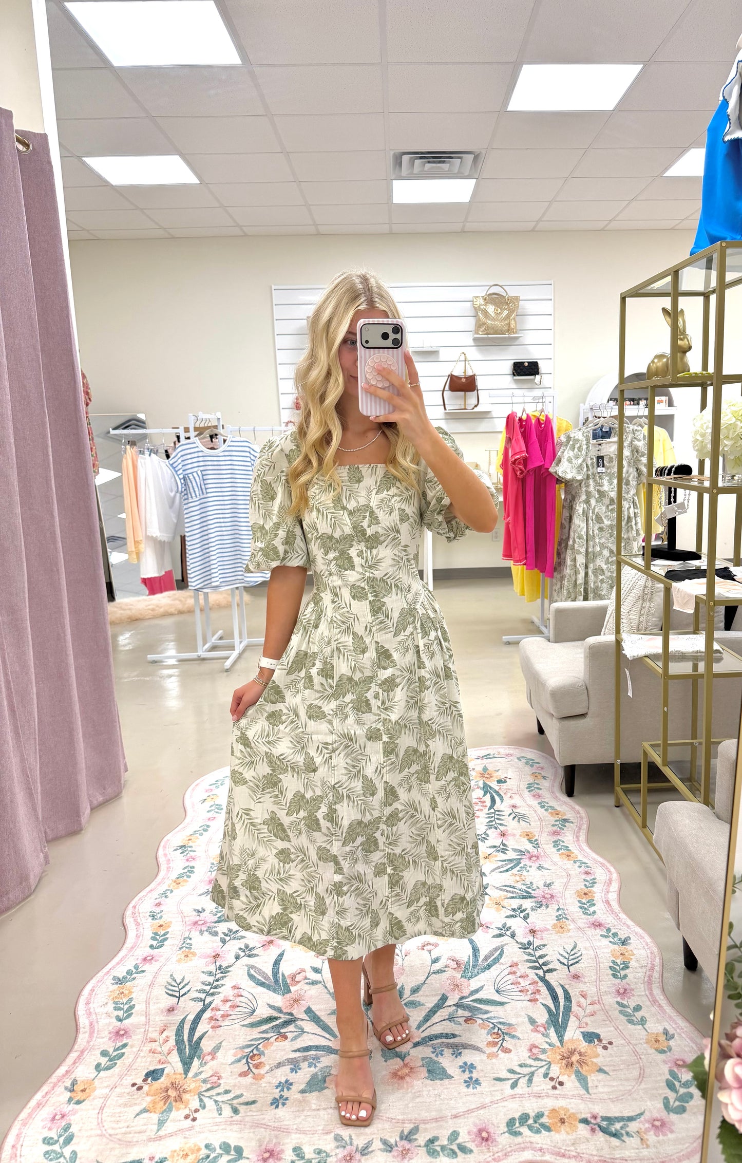 Sage Escape Midi Dress