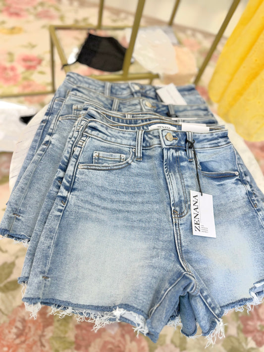 Medium Wash Denim Shorts
